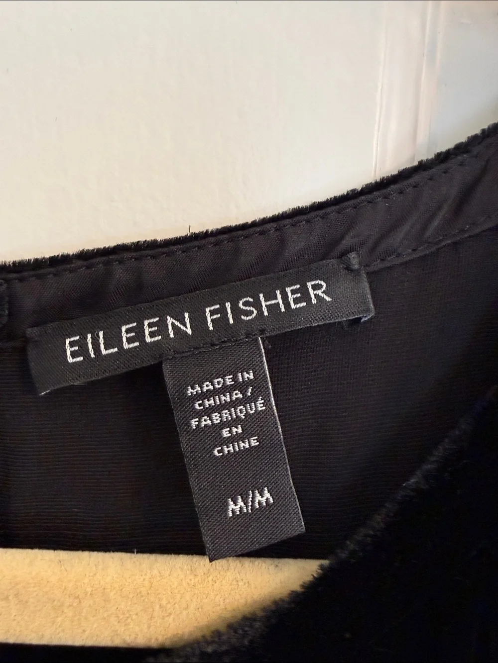 Eileen Fisher Black Velvet Sleeveless Jumpsuit